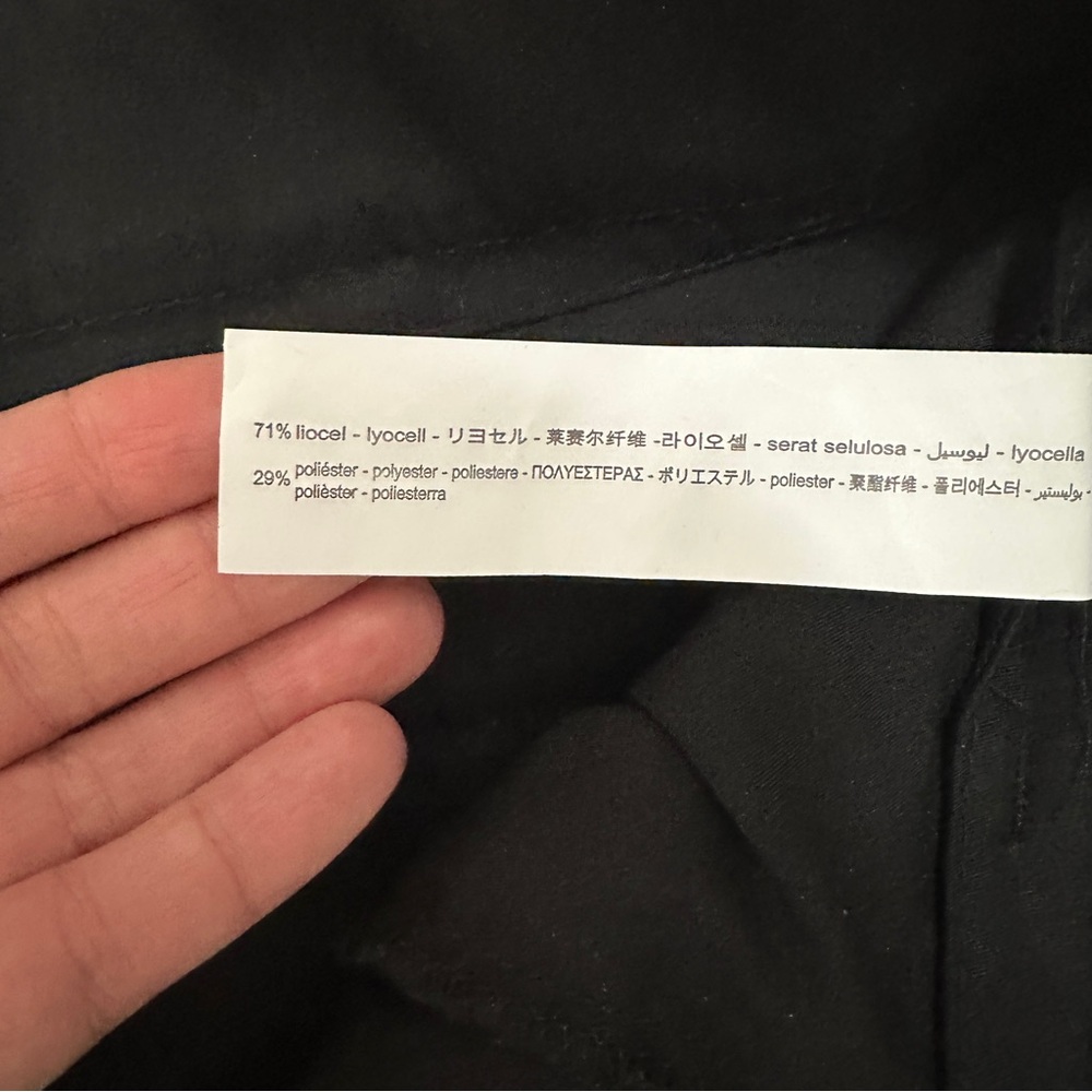 Zara wide leg dress pants - size MED - black - Picture 4 of 7